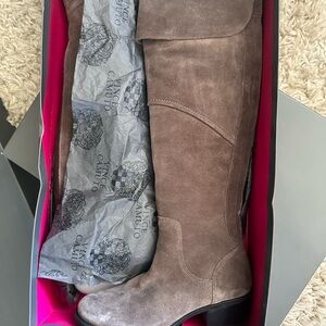 Vince Camuto Taupe Suede Tall Boots